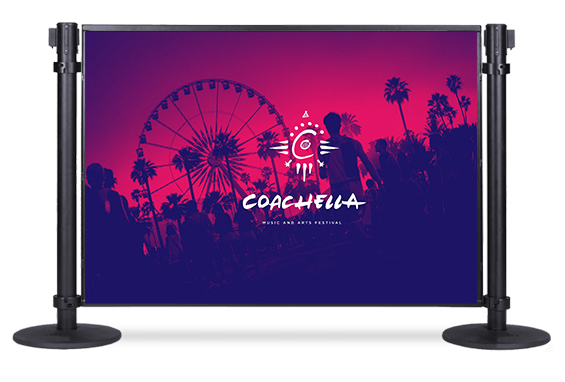 Panel with Coachella image on it