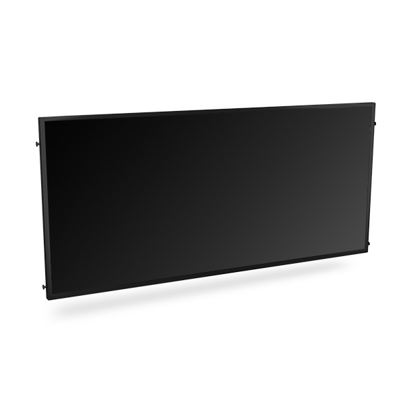 6ft solid queue panel with black sintra material