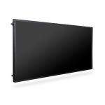 6ft solid queue panel with black sintra material