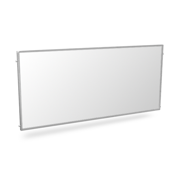 6ft solid queue panel with white sintra material