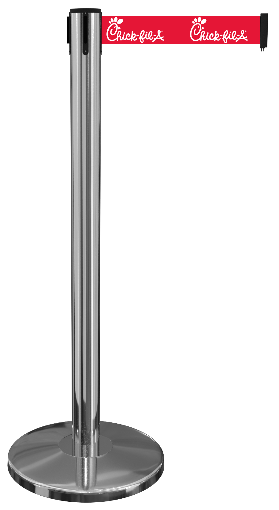 Polished Stainless QueueMaster 550 robust economy stanchion