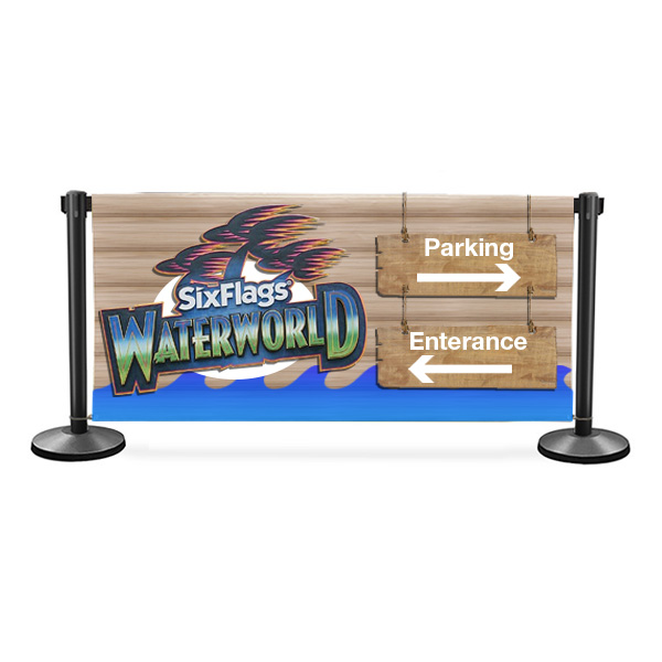 Custom Vinyl Banner | Stanchion Barrier | Crowd Control Company