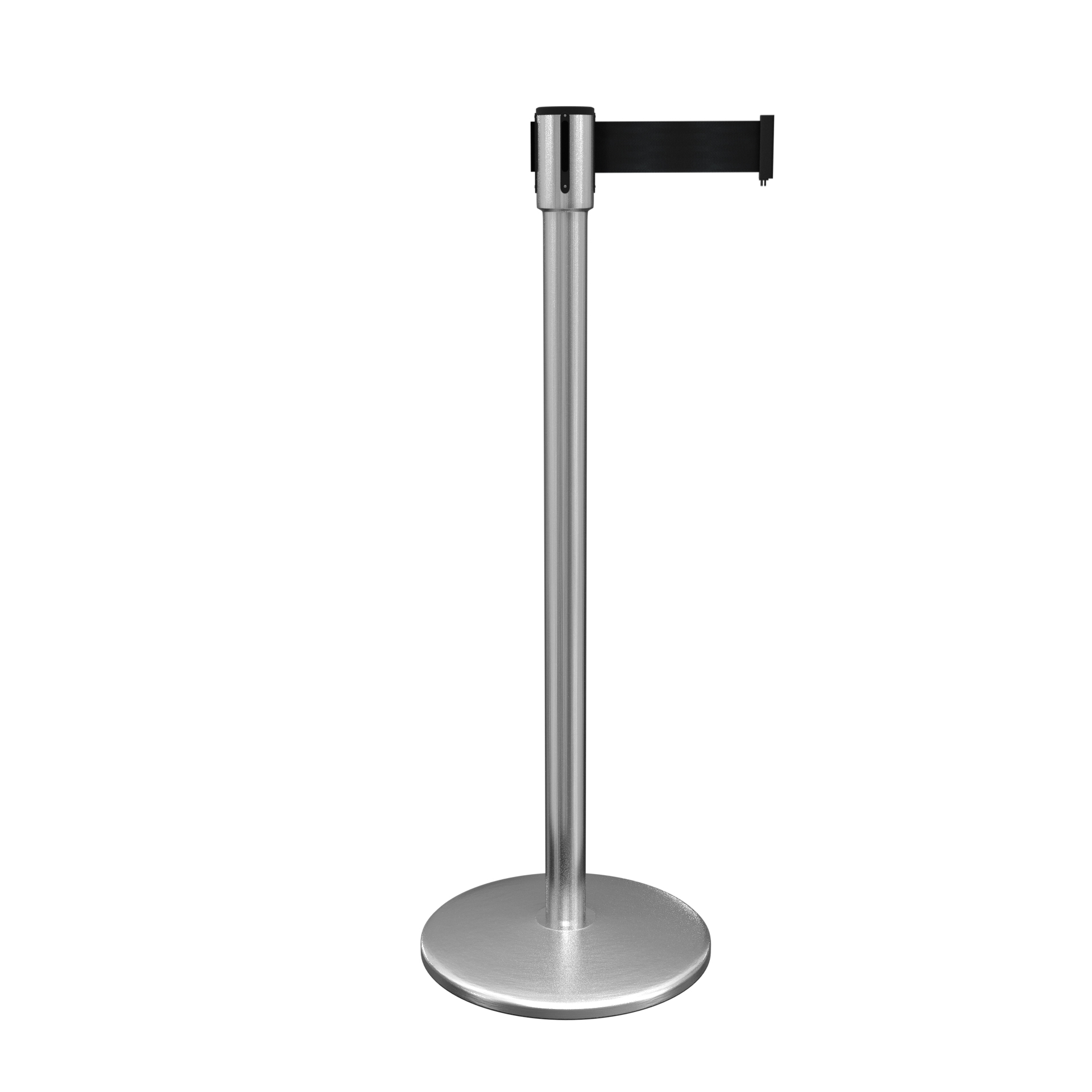 Satin Stainless QueuePro 200 showing a sleek modern stanchion