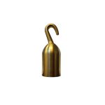 Satin Brass Hook End