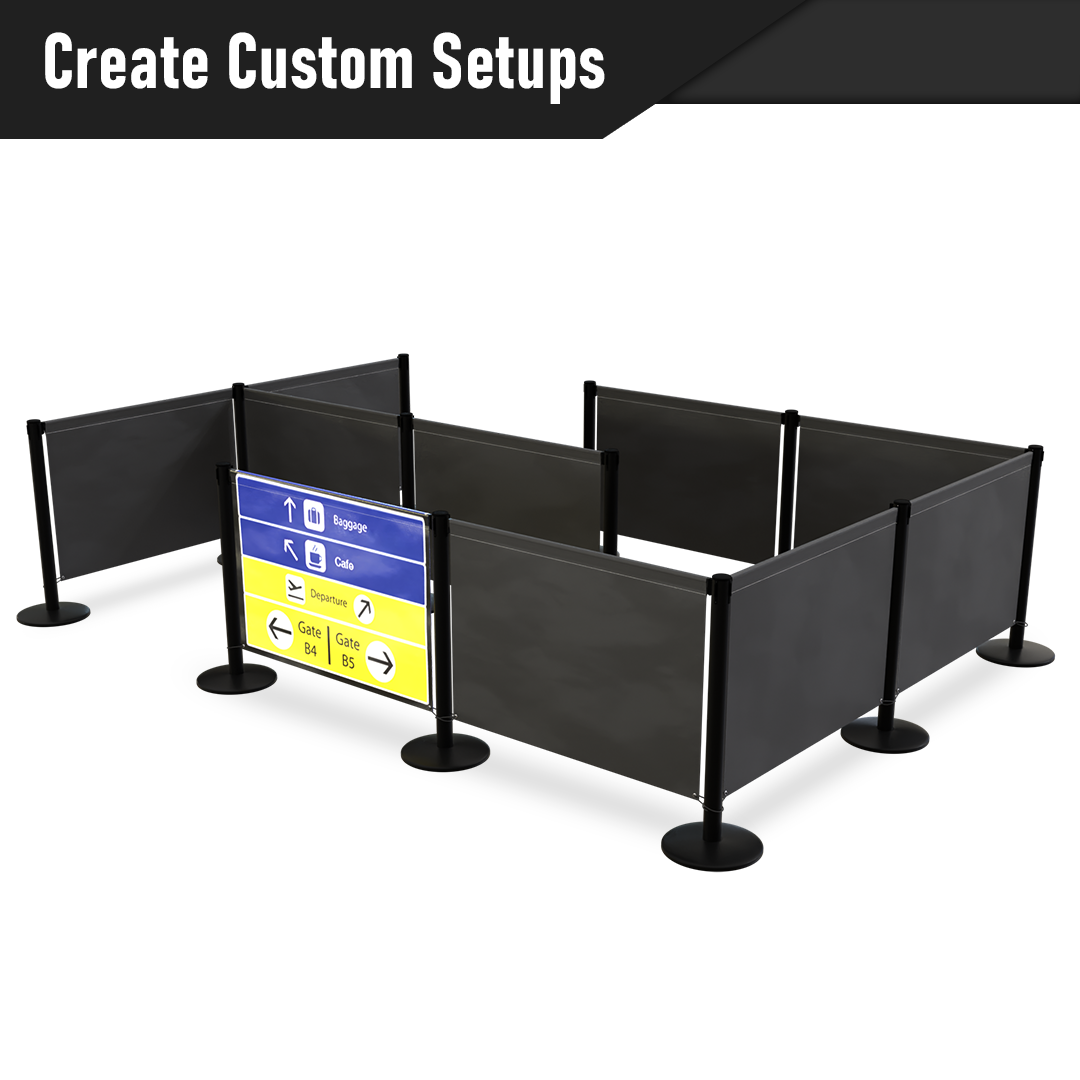 Custom Stanchion Banner Setup