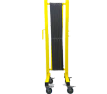 Yellow and Black robust expanding barricade : flexpro 110