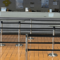 QueuePro twin 250 stanchion banner