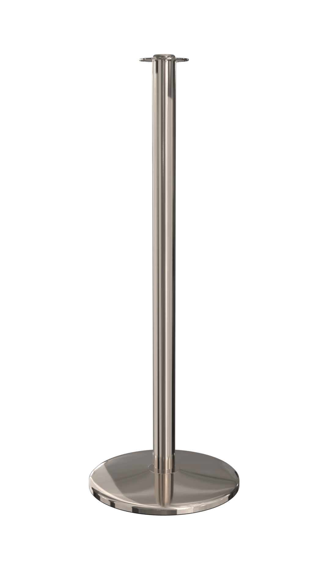 Pewter Nickel Post and Rope Stanchion showing a high-end event stanchion