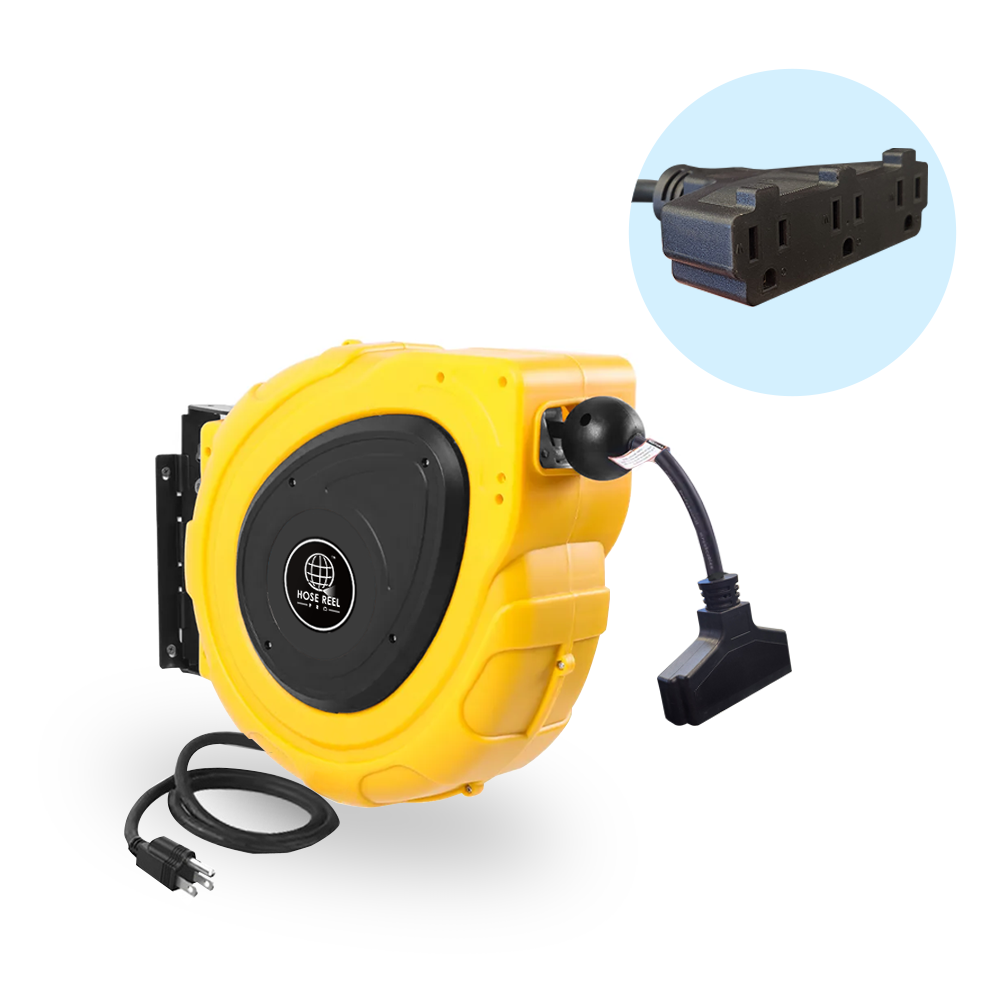 Yellow Extension cord reel 65ft