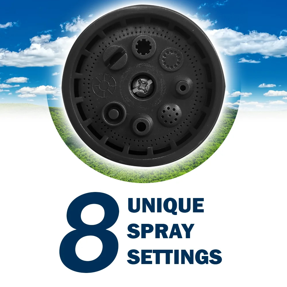 8 spray options
