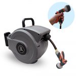 Grey Garden Hose Reel