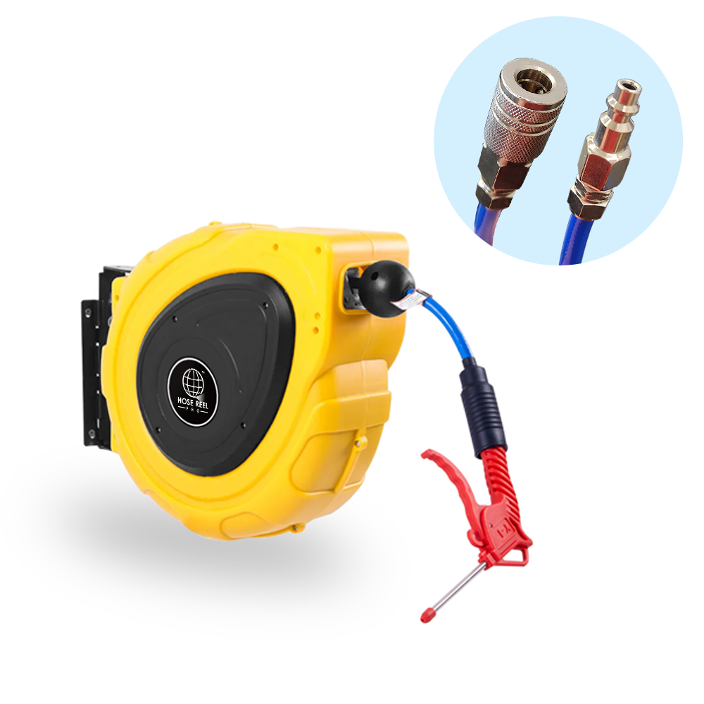 65ft yellow air hose reel