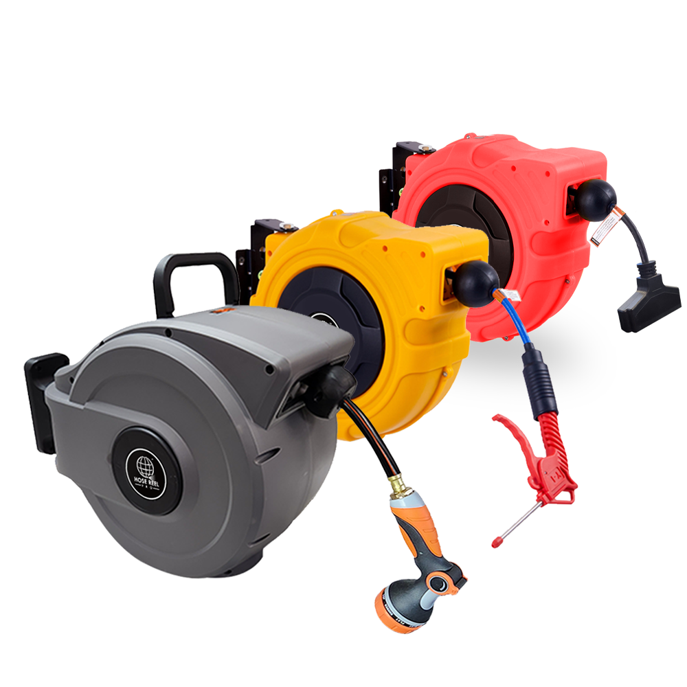 Retractable Hose reels and cord reels