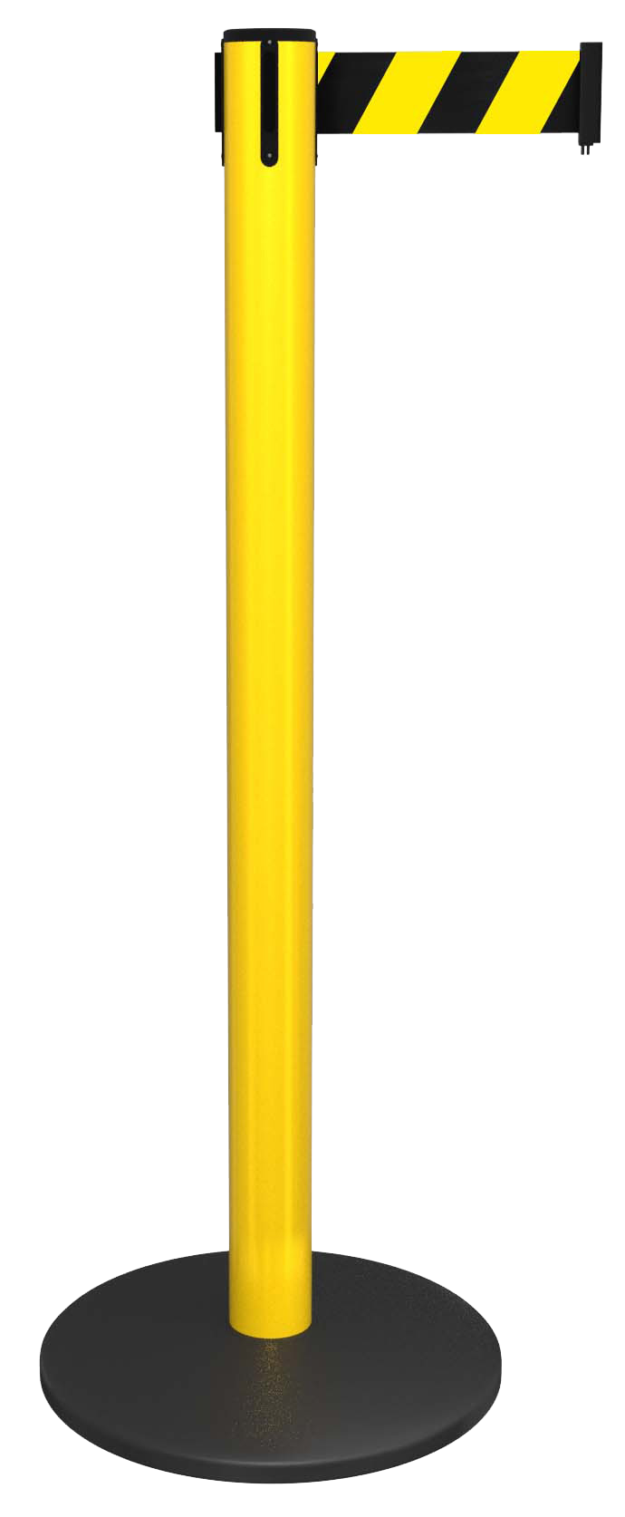 Yellow SafetyPro 250 showing a durable safety stanchion