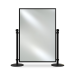 extra height panel - standard posts - frosted