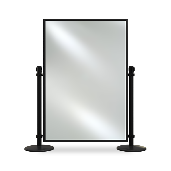 extra height panel - standard posts - frosted