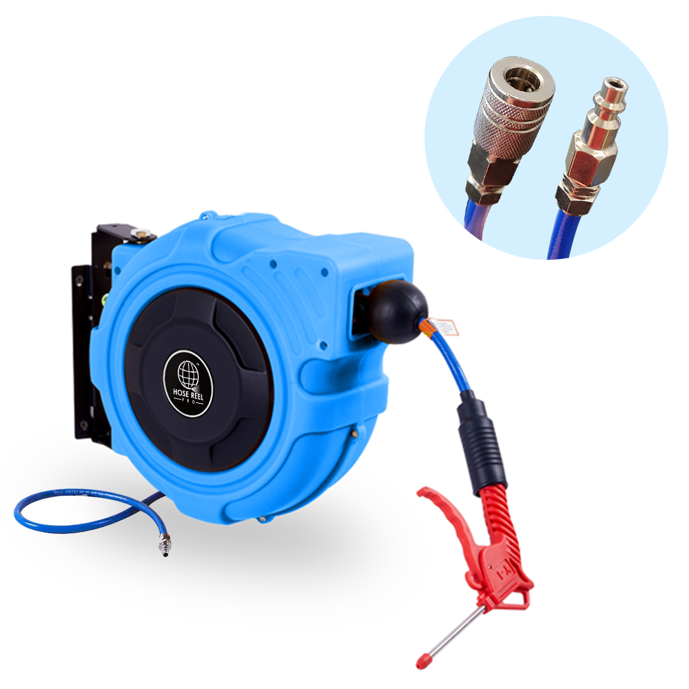 Blue Air Hose Reel