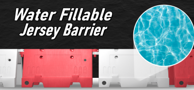 Water fillable economy jersey barriers