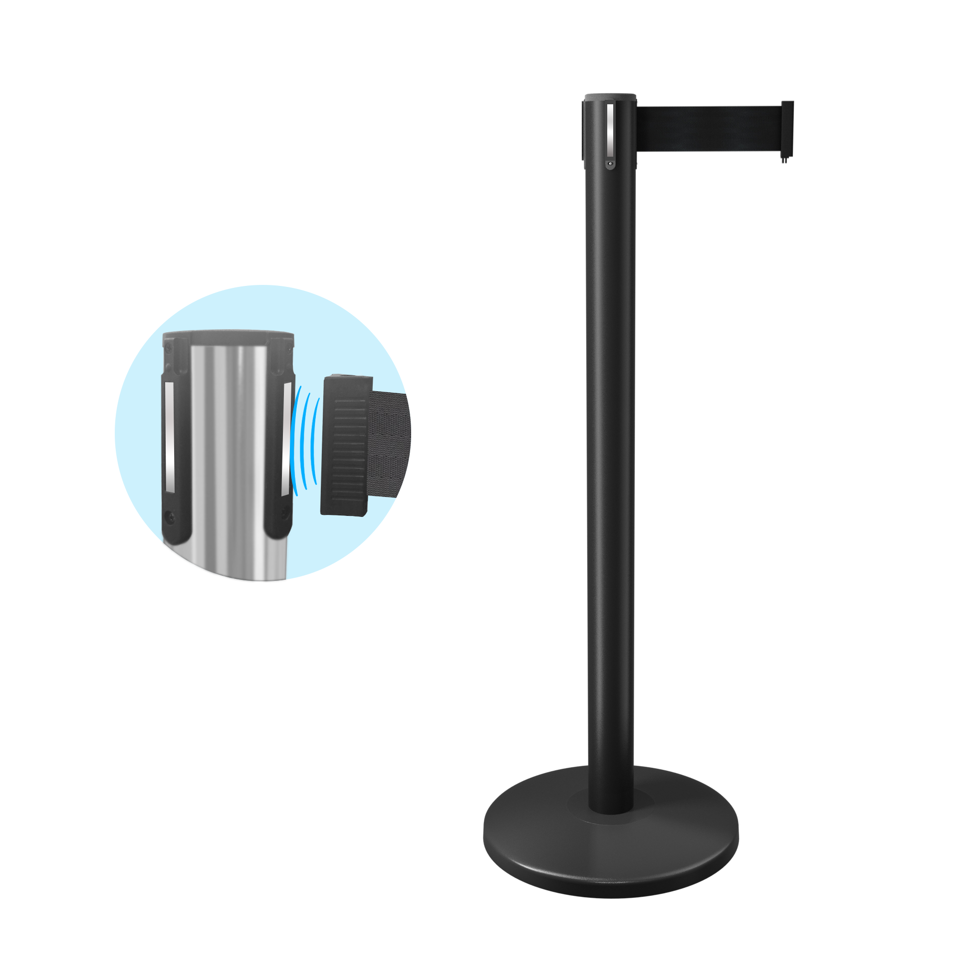 Breakaway Belt Barrier - QueueMaster 550