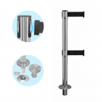 Twin Belt Removable Breakaway Stanchion