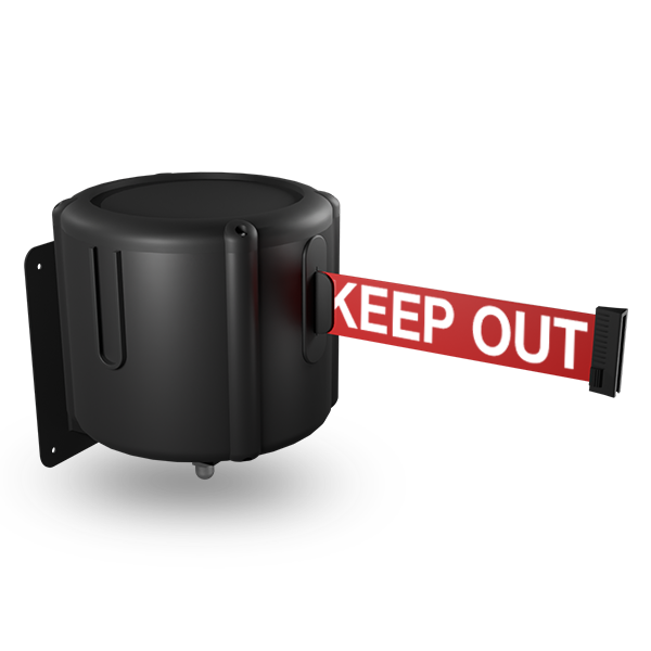 100ft wall mounted belt barrier - WallPro 1000