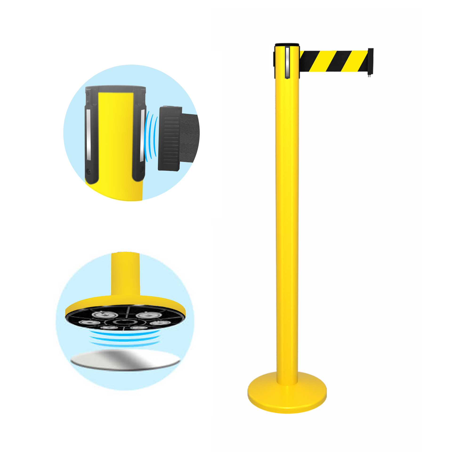 Safety Magnetic Breakaway Belt Barrier