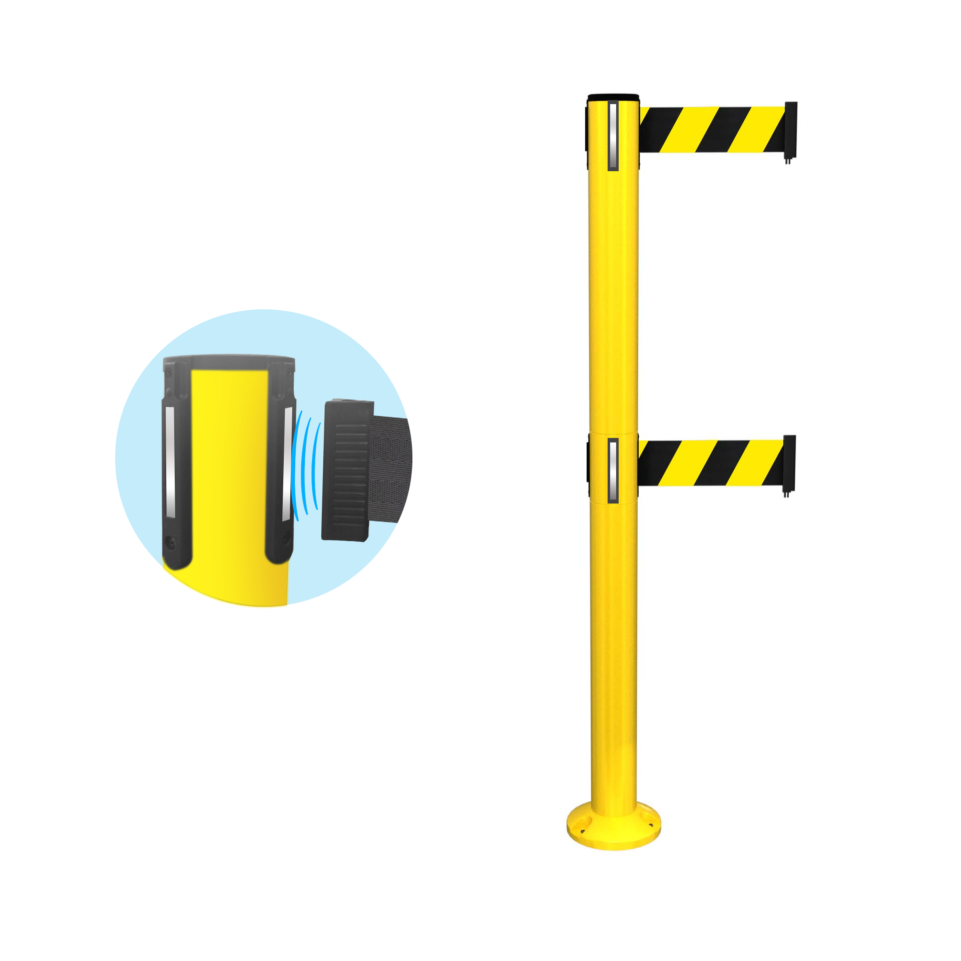 Twin Breakaway Fixed Stanchion