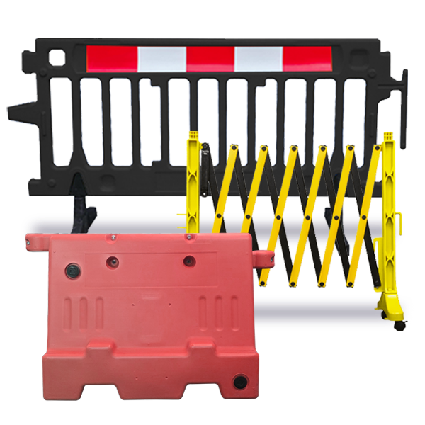 Plastic, Expandable, and Jersey Barriers