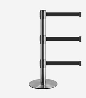 Triple Belted Belt Barrier