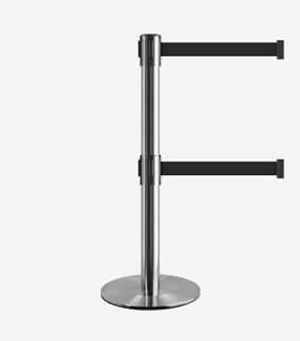 Twin Belted Belt Barrier